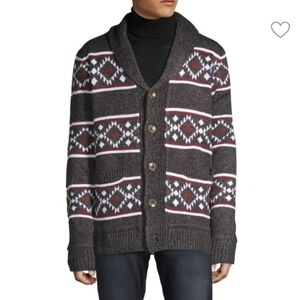 Buffalo David Bitton Men's Worthy Lined Chunky Knit Cardigan Sweater Size Small